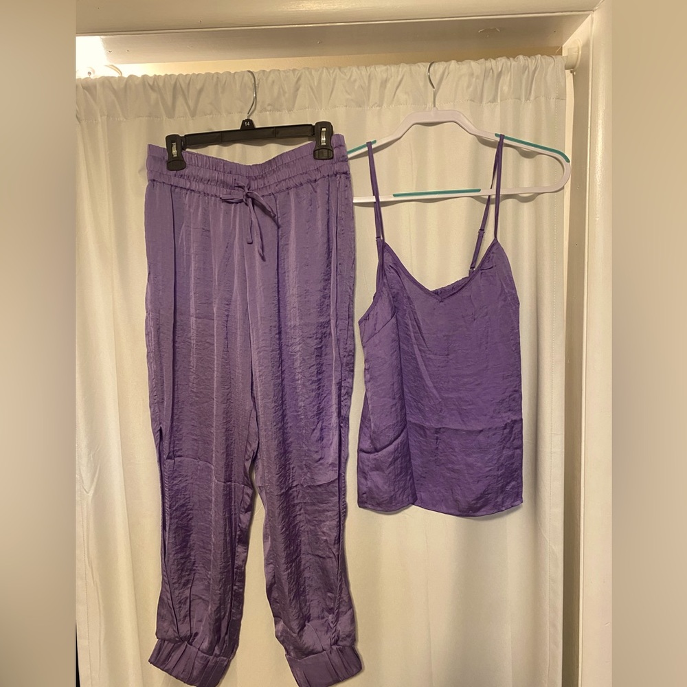 Purple, size medium Adore Me pajama set. Never worn